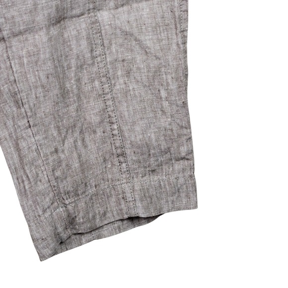 Athleta Women's Linen Pants Drawstring Waist Brown Size M - Picture 8 of 11